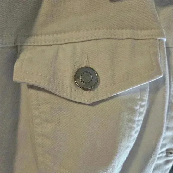 Catherine's White Denim Womens Jacket Plus Size 2X - Picture 3 of 4